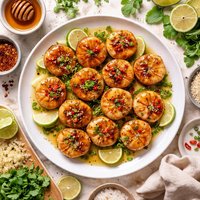 Scallops with Tangy Honey Glaze