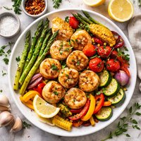 Scallops with Vegetables