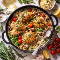 Scarborough Fair Chicken with White Wine