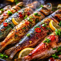 School of Fish Presented in Technicolor by Tasty Dish