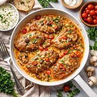 Schweizersteg Med Surflde Danish Sour Cream Swiss Steak