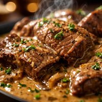 Scottish Beef in Whisky Sauce
