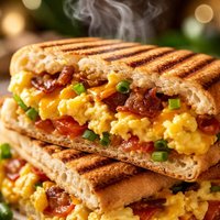 Scrambled Egg Breakfast Panini