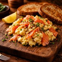 Scrambled Egg with Smoked Salmon