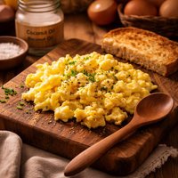 Scrambled Eggs with Coconut Oil