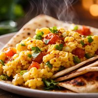 Scrambled Eggs with Tortillas