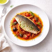 Sea Bass in Tomato Fennel Sauce