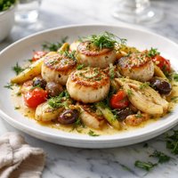 Sea Scallops Baby Fennel Provenal