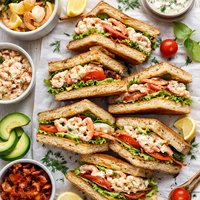 Seafood Club Sandwich
