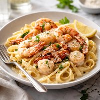 Seafood Fettuccine Alfredo Supreme