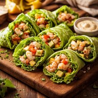 Seafood Lettuce Rolls