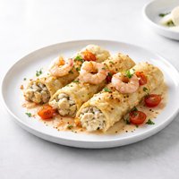 Seafood Stuffed Manicotti