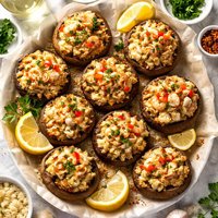 Seafood Stuffed Mushroom Caps