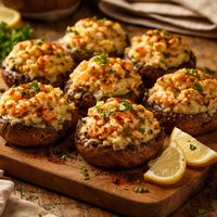 Seafood Stuffed Mushrooms