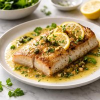 Seared Fish Fillet with Lemon Butter Sauce