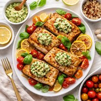 Seared Mahi Mahi with Zesty Basil Butter