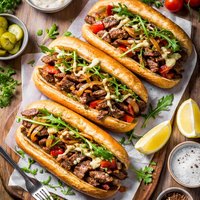 Seasoned Sirloin Steak Bbq Sandwiches