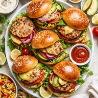 Seasoned Turkey Burgers