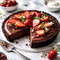 Secret Chocolate Strawberry Pie