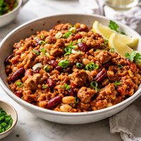 Seitanic Red and White Bean Jambalaya