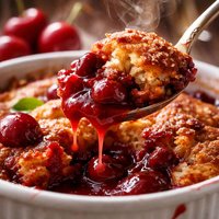 Self Saucing Cherry Pudding
