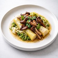Sensational Simmered Leek Cabbage Mushroom Trio