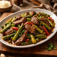 Sesame Beef and Asparagus Stir Fry
