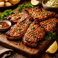 Sesame Butterfly Pork Chops