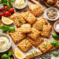 Sesame Cheese Crispies