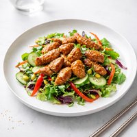 Sesame Chicken Stir Fry Salad