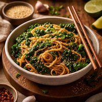 Sesame Noodles with Kale