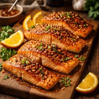 Sesame Orange Salmon Fillets