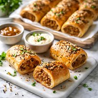 Seventh Heaven Curried Sausage Rolls