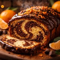 Shabbat Mandarin Marble Loaf Jewish