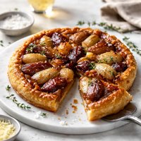 Shallot and Garlic Tarte Tatin with Parmesan Pastry