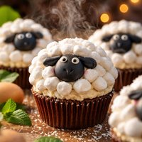 Sheep Cupcakes