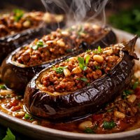 Sheikh Al Mihshi Stuffed Eggplant Aubergine