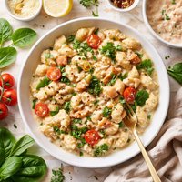 Shell Pasta with Salmon Bechamel Sauce