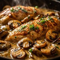 Sherried Chicken and Mushrooms