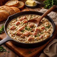 Sherried Ham in Cream