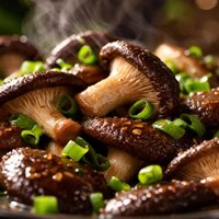 Shiitake Mushrooms with Scallions