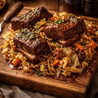 Short Ribs with Cabbage