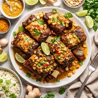 Short Ribs with Curried Peanut Sauce