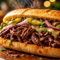 Shredded Beef Sandwiches