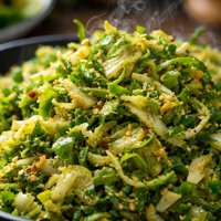 Shredded Herbed Brussels Sprouts