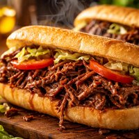 Shredded Roast Beef Poboys