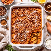Shredded Sweet Potato Pudding