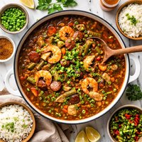 Shreveport Chicken and Shrimp Gumbo