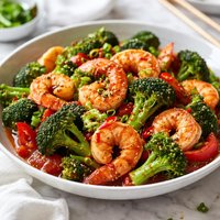 Shrimp and Broccoli Stir Fry Spicy