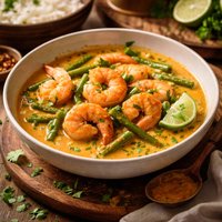 Shrimp and Coconut Curry with Green Beans